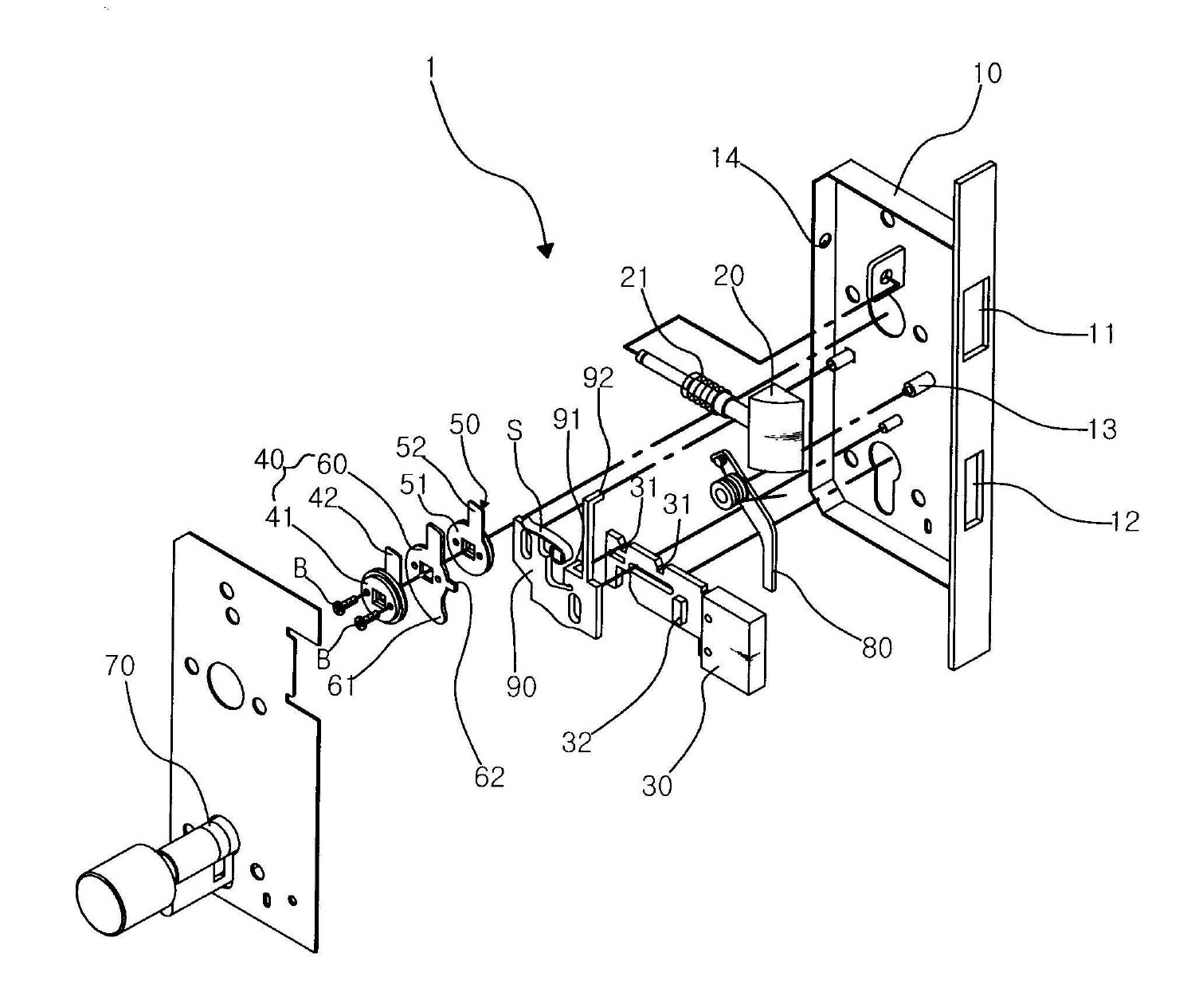 KR100918778B1 - 도어 잠금장치 - Google Patents