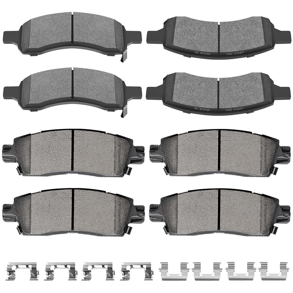 SCITOO D1169 D883 전면 반금속 후면 세라믹 브레이크 패드 세트는 뷰익 엔클 7 Front D906 & Rear D995 : 글로벌셀렉트바이