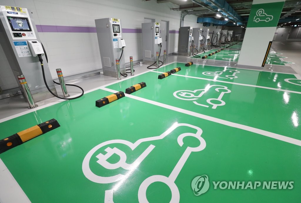 무역센터, 국내 최대 규모 전기차 급속충전소 오픈