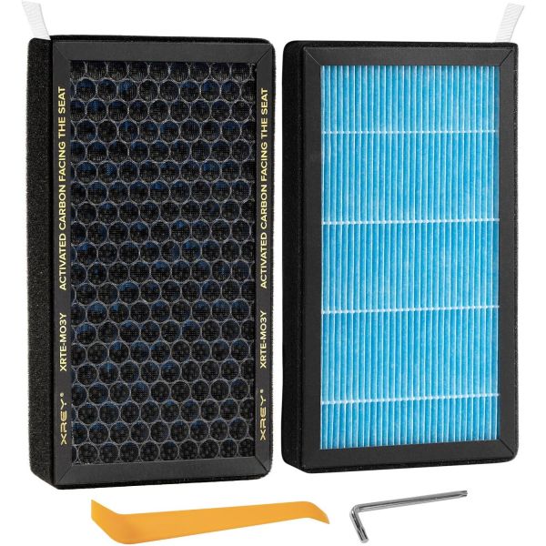 테슬라 에어컨필터 XREY 2팩 Tesla Model 3 활성탄 캐빈 HEPA 에어필터 교체 적용 Y 20162023 : 이지고베스트샵
